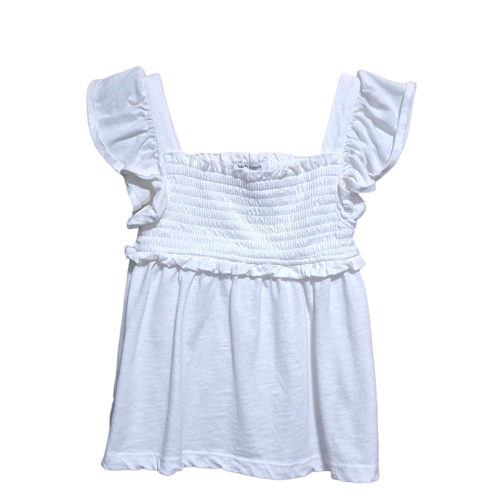Haute Hippie White Textured Top